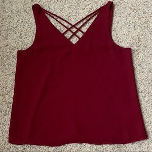 NWOT - Wine colored Express tank